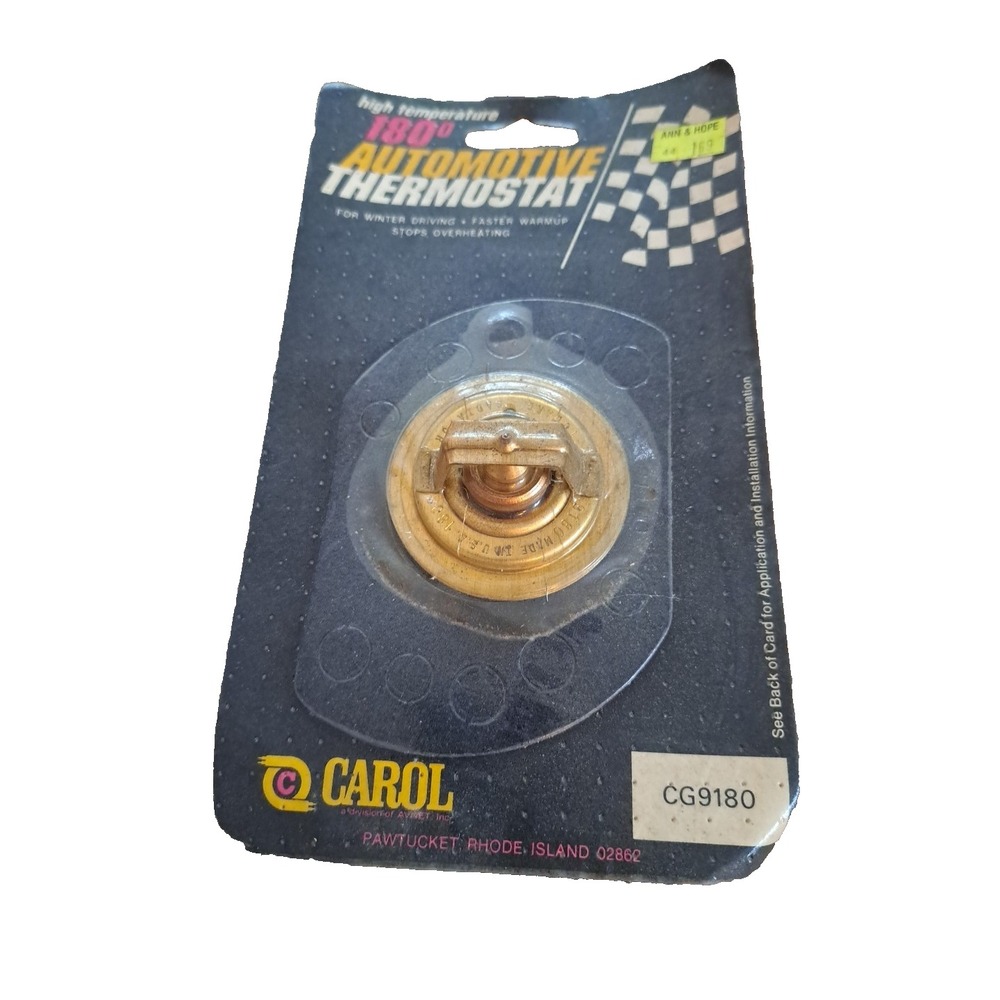 Vintage Carol Automotive Auto Thermostat 1960's - 1970's Autos NOS